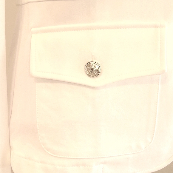 Anthropologie Joie Gold and White Textured Blazer - Picture 7 of 9